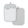 KitchenAid Albany Pot Holder 2Pack Set Matte Grey 7x10