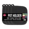 Ritz RITZ Terry Potholder Hot Pad Unparalleled Heat Resistant Durable 100 Cotton Ergonomically Designed for Optimal Grip EasyCare Machine Washable 4Pack Black