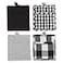 DII Gingham Check Kitchen Collection Black Potholder Set