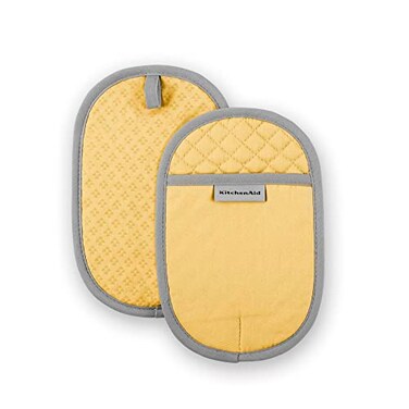 KitchenAid Asteroid Pot Holder 2Pack Set Buttercup Yellow 65x10