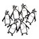 SWATOM Penguin 6PCS Bottle Opener Keychain Beer Openers Tool Key Chain Ring Accessories
