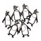 SWATOM Penguin 6PCS Bottle Opener Keychain Beer Openers Tool Key Chain Ring Accessories