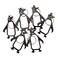 SWATOM Penguin 6PCS Bottle Opener Keychain Beer Openers Tool Key Chain Ring Accessories