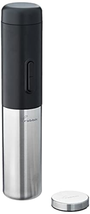 Rabbit Electric Corkscrew with foil cutter R117910 Black and Silver 2