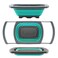 QiMH Qimh Colander collapsible Colander Strainer Over The Sink VegetableFruit Colanders Strainers With Extendable Handles Folding Strainer for Kitchen6 Quart