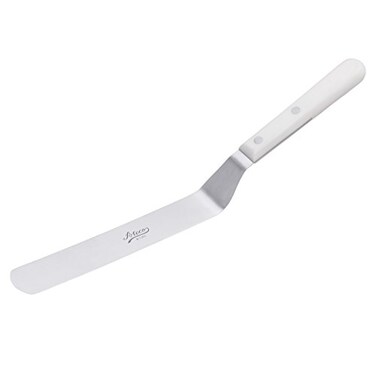 Ateco Offset Spatula with 975Inch Stainless Steel Blade Plastic Handle Dishwasher Safe