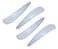 Chef Craft Nylon Medium Oval Spatula Set of 4 for Lifting Spreading Smoothing Folding Scraping