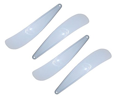 Chef Craft Nylon Medium Oval Spatula Set of 4 for Lifting Spreading Smoothing Folding Scraping