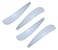 Chef Craft Nylon Medium Oval Spatula Set of 4 for Lifting Spreading Smoothing Folding Scraping