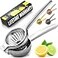 Zulay Kitchen Lemon Squeezer Stainless Steel with Premium Quality Heavy Duty Solid Metal Squeezer Bowl Large Manual Citrus Press Juicer and Lime Squeezer Stainless Steel by