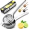 Zulay Kitchen Lemon Squeezer Stainless Steel with Premium Quality Heavy Duty Solid Metal Squeezer Bowl Large Manual Citrus Press Juicer and Lime Squeezer Stainless Steel by