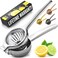 Zulay Kitchen Lemon Squeezer Stainless Steel with Premium Quality Heavy Duty Solid Metal Squeezer Bowl Large Manual Citrus Press Juicer and Lime Squeezer Stainless Steel by