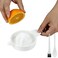 EIKS Ceramic Manual Juicer Squeezer for Juicing Citrus Lemon Orange Grapefruits Fruit Package with Spoon Cleaning Brush