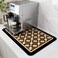 AMOAMI Coffee Mat Hide Stain Rubber Backed Absorbent Dish Drying Mat for Kitchen Counter Fits Under Coffee Maker or Machine PEANUT 12X19
