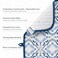 FRESHMINT Printed Dish Drying Mats for Kitchen Counter 2 Pack Absorbent Reversible Drying Mats Microfiber Kitchen Countertop Protector Dishes Drying Pad Extra Large 18x24 Dish Mat