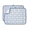 FRESHMINT Printed Dish Drying Mats for Kitchen Counter 2 Pack Absorbent Reversible Drying Mats Microfiber Kitchen Countertop Protector Dishes Drying Pad Extra Large 18x24 Dish Mat