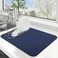 WISELIFE Dish Drying Mat Super Absorbent Drying Mat Large Dish Drying Mats for Kitchen Counter Easy Clean Dish Mat Kitchen Drying Mat15x 18 Classic Blue