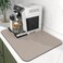 WISELIFE Dish Drying Mat Super Absorbent Drying Mat Large Dish Drying Mats for Kitchen Counter Easy Clean Dish Mat Kitchen Drying Mat15x 18 Classic Khaki