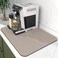 WISELIFE Dish Drying Mat Super Absorbent Drying Mat Large Dish Drying Mats for Kitchen Counter Easy Clean Dish Mat Kitchen Drying Mat15x 18 Classic Khaki