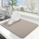 WISELIFE Dish Drying Mat Super Absorbent Drying Mat Large Dish Drying Mats for Kitchen Counter Easy Clean Dish Mat Kitchen Drying Mat15x 18 Classic Khaki
