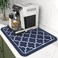WISELIFE Dish Drying Mat Super Absorbent Drying Mat Large Dish Drying Mats for Kitchen Counter Easy Clean Dish Mat Kitchen Drying Mat15x 18 Stylish Blue