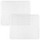 Coopay 2 Pack Kitchen Sink Mat PVC Ecofriendly Kitchen Stainless steelPorcelain Dish Drying Pad Protector for Bottom of Sink Triangular Hole Design 126 x 105 Inches Clear