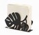 Mango Steam Tabletop NapkinTissue Letter Holder for Home Kitchen Restaurants Leaf Black