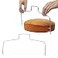 Oumefar BowShaped 2pcs Double Wire Cake Cutter Bread Slicing Tool for Cheesecake for Restaurant