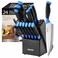 McCook Knife Sets German Stainless Steel Kitchen Knife Block Sets with Builtin Sharpener