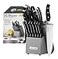 McCook Knife SetsGerman Stainless Steel Kitchen Knife Block Set with Builtin Sharpener