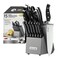 McCook Knife SetsGerman Stainless Steel Kitchen Knife Block Set with Builtin Sharpener
