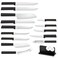RADA Rada Cutlery Ultimate 15Piece Gift Set with Quick Edge Sharpener Stainless Steel Blades Black Handle