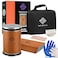 MOLINALIA Molinalia Rolling Knife Sharpener Kit for Kitchen Multi Angle Tool with Magnetic Angle Guide 1520 Diamond Ceramic Discs Knife Sharpening Kit having Finger Guard Gloves Travel Bag