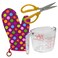Lefty's The LeftHanded Measuring Cup Kitchen Shears Oven Mitt Set