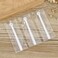 GSHLLO 50 Pcs 025ml Mini Measuring Spoons Tiny Plastic Scoops Micro Teaspoon Scoops Long Handle Scoop Small Kitchen Spoon Measurement Tools for Seasoning