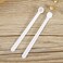 GSHLLO 50 Pcs 025ml Mini Measuring Spoons Tiny Plastic Scoops Micro Teaspoon Scoops Long Handle Scoop Small Kitchen Spoon Measurement Tools for Seasoning