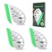 N/A/ 3 Pack Stainless Steel Herb Cutter Stripper 9 Holes Kitchen Leaf Herb Stripper 2 in 1 Design Herb Stripper Tool Herb Leaf Stripping Tool Metal Herb Pealer Remover