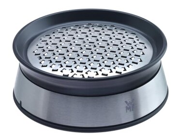 WMF 644646030 Kitchen Classics Ginger Grater with Storage Container Cromargan Stainless Steel Plastic Black