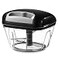 Geedel Manual Food Processor Vegetable Cutter Pull Chopper with String Food Chopper Vegetable Cutter for Veggies Fruits Salad Onion Nuts etc 2 Cup500ml Black