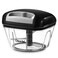 Geedel Manual Food Processor Vegetable Cutter Pull Chopper with String Food Chopper Vegetable Cutter for Veggies Fruits Salad Onion Nuts etc 2 Cup500ml Black