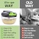Ziweaye Manual Food Processor Vegetable Chopper Portable Hand Pull String Garlic Mincer Onion Cutter for Veggies Ginger Fruits Nuts Herbs etc 500mlGraygreen
