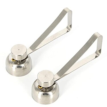 Mayata 2PCS Metal Stainless Steel Egg Scissors Egg Topper Cutter Triangle Shape Shell Opener Boiled Raw Egg Open Creative Kitchen Accessories Tools