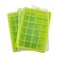 Guardians Ice Cube Tray Silicone Square Ice Trays Easy Release Stackable Ice Cube Mold with Removable Lid 24 Cavity 2 Pack Green