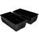 Home-Complete HomeComplete Large Ice Cube Tray Double Pack Black