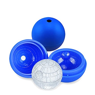 ZFBIRD Ice Cube Mold 2 Pack Silicone 3D Space Station Ice Molds Sphere Big Ice Ball Maker for Whiskey Bourbon and Cola 2