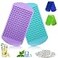 LeeYean Silicone Mini Ice Cube Trays 2 Pack 160 Small Ice Cube Molds Easy Release Crushed Ice Cube for Chilling Whiskey Cocktail BPA Free Flexible Stackable and Durable Soft Mold Storage Containers