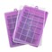 Guardians Ice Cube Tray Silicone Square Ice Trays Easy Release Stackable Ice Cube Mold with Removable Lid 24 Cavity 2 Pack Purple