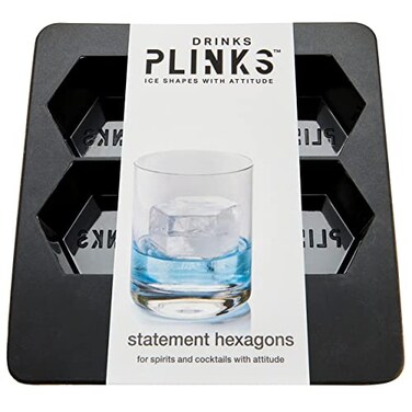 DRINKSPLINKS Ice Cube Tray Hexagon Ice Cube Tray for Freezer Ice For Cocktails Water Bottles Bartender Ice