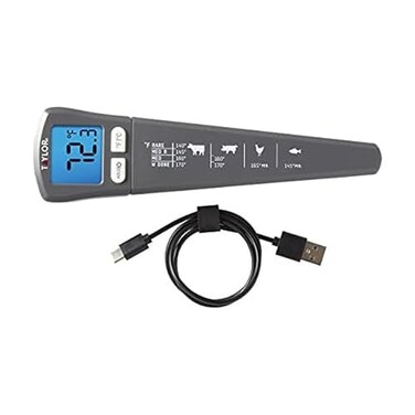 Taylor USB Rechargeable Digital Instant Read Food Thermometer Gray