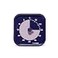 TIME TIMER Time Timer MOD Home Metallic Series Individual Sized 60 Minute Visual Countdown Timer for ADHD Adults Students and Pomodoro with Silent Operation Metallic Indigo